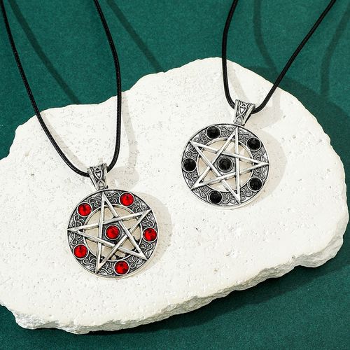 Naszyjnik Pentagram Black Stone Supernatural Nie z Tego Świata Sam Impala na Arena.pl