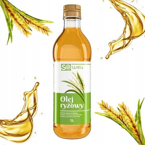 2x Olej ryżowy do smażenia pieczenia sałatek rafinowany 1000 ml SoWell na Arena.pl