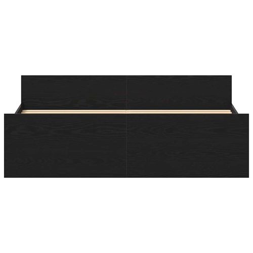 Rama łóżka bez materaca, czarny dąb, 150x200 cm na Arena.pl