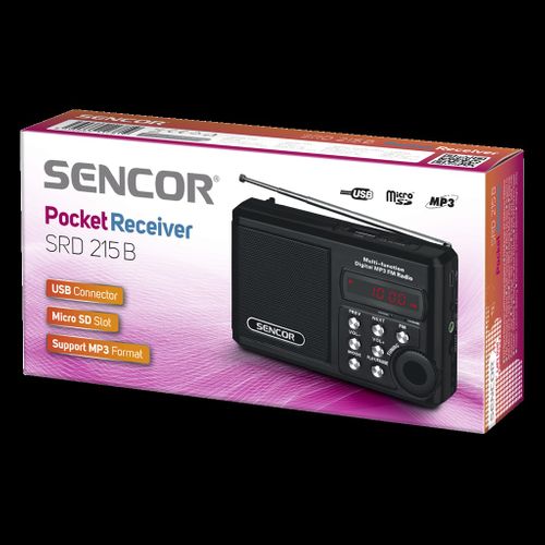 Radio kieszonkowe Sencor SRD 215 B na Arena.pl