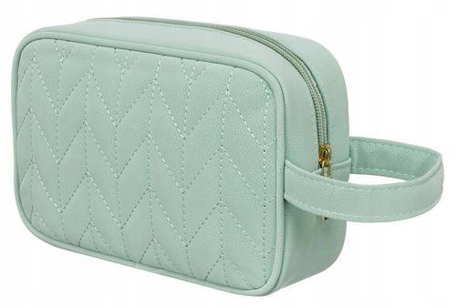 kosmetyczka podróżna w zielonym kolorze z wewnętrzną kieszonką - peterson na Arena.pl