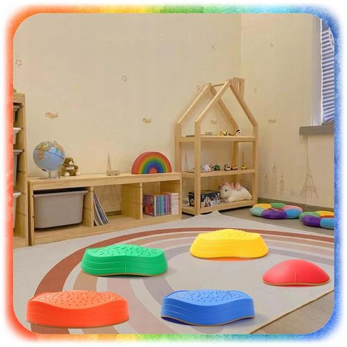 ŚCIEŻKA SENSORYCZNA XL KAMIENIE BALANSUJĄCE DLA DZIECI TRENING RÓWNOWAGI na Arena.pl