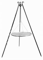 GRILL NA TRÓJNOGU OGRODOWY RUSZT WISZĄCY NIERDZEWNY 60CM NAD OGNISKO