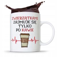 Kubek Dla Weterynarza Zajmuje Się Tylko Po Kawie Z Nadrukiem Ze Zdjęciem