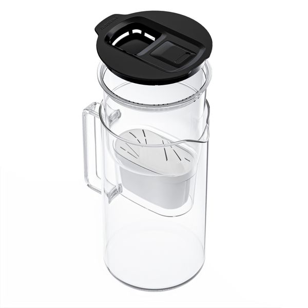 Wessper Dzbanek D4 BOROSILICATE MINI futureflow™ Aquamax czarny 2l zdjęcie 2
