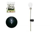 lampa solarna biała 5,5 x 5,5 x 43,5cm