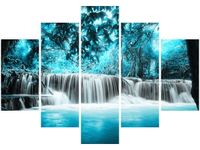 105CM 150CM OBRAZ 5 ELEM WODOSPAD DRUK