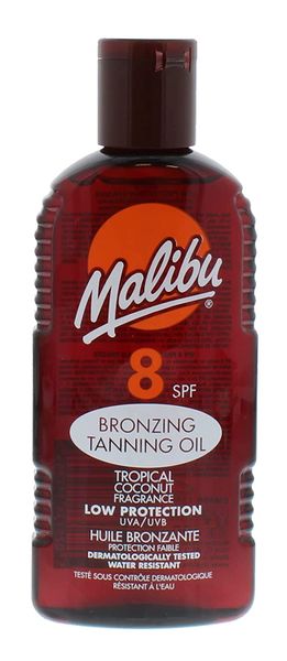 Malibu Olejek Do Opalania SPF8 200ml + Żel Po Opalaniu 100ml zdjęcie 2