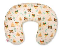 Poduszka rogal do karmienia fasolka + zdejmowana poszewka - tipi kremowe