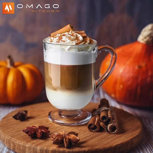 6x SZKLANKI DO KAWY LATTE HERBATY 300ml SZKLANKA KOMPLET Z UCHEM na Arena.pl