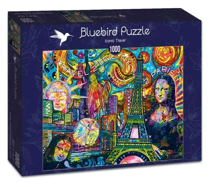 Puzzle 1000 Ikony podróży zdjęcie 1