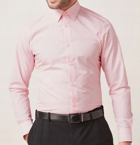 Biały jasnoniebieski jasnoróżowy - Zestaw 3 eleganckich koszul L na Arena.pl