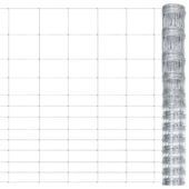 Siatka ogrodzeniowa, galwanizowana stal, 50x1,5 m, srebrna