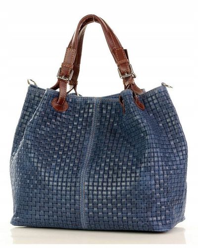 Torebka damska kuferek do ręki skórzany koszyk na Arena.pl