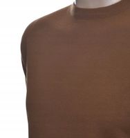 Sweter męski z kaszmiru i wełny merynosów kaszmirowy 2XL XXL brązowy 137
