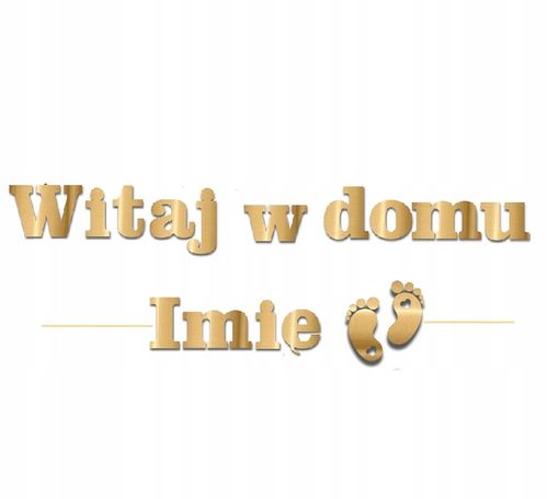 BALONY zestaw powitanie WITAJ W DOMU baner IMIĘ na Arena.pl