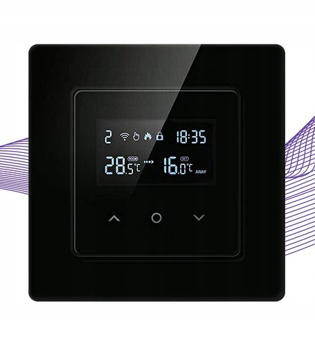 Inteligentny Termostat Zwierny Piec Bojler 3A Czarny ZigBee TUYA PSMART na Arena.pl