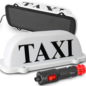 TAXI KOGUT NA MAGNES SZPAKÓWKA LAMPA 12V + WŁĄCZNIK WTYCZKA ON OFF