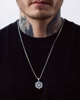 Srebrny wisiorek GWIAZDA DAWIDA