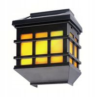 Lampka Ozdobna Kinkiet Solarny Z Efektem Płomienia Ogrodowa Zewnętrzna