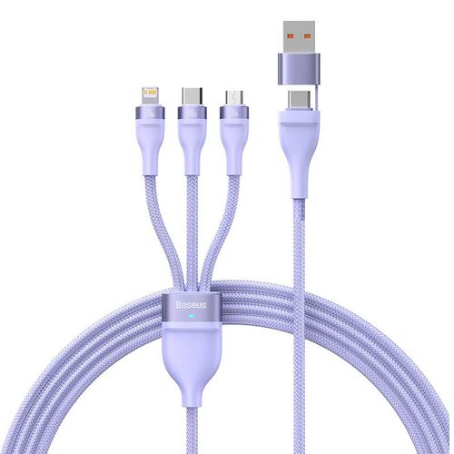 kabel usb 3w1 baseus flash series 2, usb-c + micro usb + lightning na Arena.pl