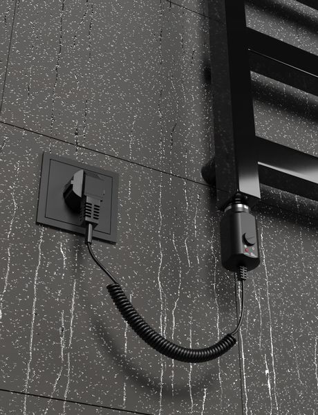 Grzejnik elektryczny BOX 1650x500 CZARNY POŁYSK zdjęcie 3