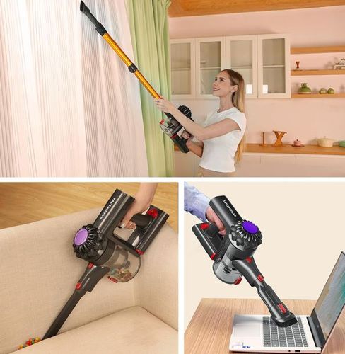 Odkurzacz bezprzewodowy LED ECO 6w1 VACTechPro V15 350W 35000 PA SILNY na Arena.pl