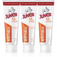 Elmex Anti-Caries Professional Junior pasta do zębów dla dzieci 3x75 ml