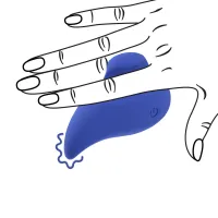 loveline ergo grip lay on massager niebieski ergonomiczny kompaktowy