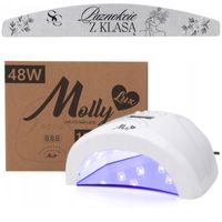 Lampa do paznokci Led MollyLux 1s Dual Led 24/48w Sunled Biała +