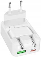 Ładowarka sieciowa SBS Flexi Wall 30W Biały