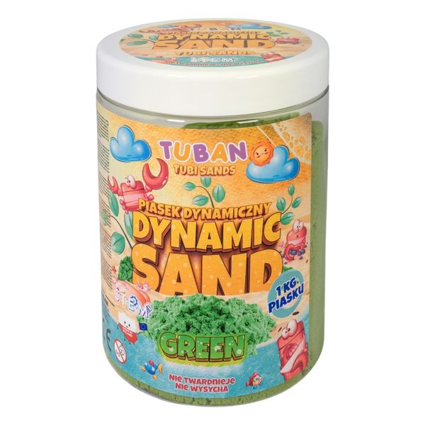 Piasek dynamiczny 1kg zielony zdjęcie 1