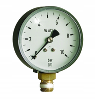 MANOMETR GRZEWCZY 0-16 BAR TARCZA FI 100mm PRZYŁĄCZE DOLNE 1/2" CALA AFRISO