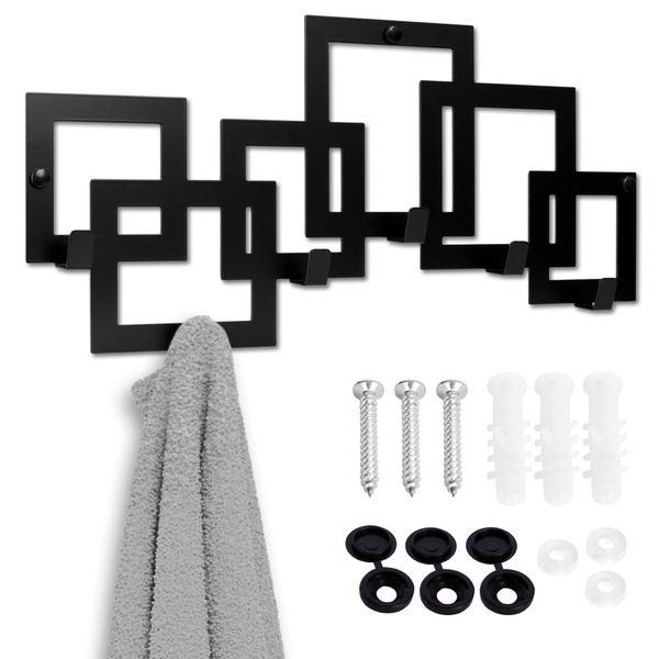 Wieszak ścienny KARDUS czarny zdjęcie 1