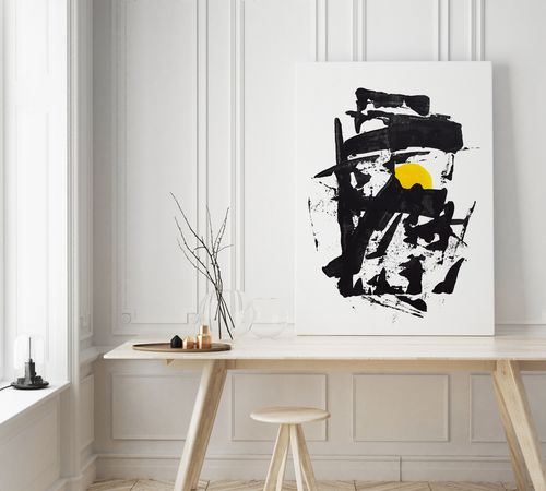 Plakat czarna abstrakcja 61x91 cm na Arena.pl