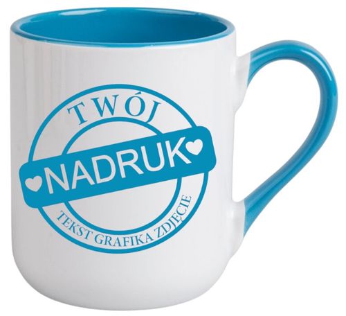 KUBEK Z WŁASNYM NADRUKIEM TWOJE ZDJĘCIE GRAFIKA TEKST LOGO REKLAMA PREZENT na Arena.pl
