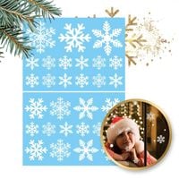 świąteczne naklejki na okno 2 arkusze 25 x 35 cm nkd08