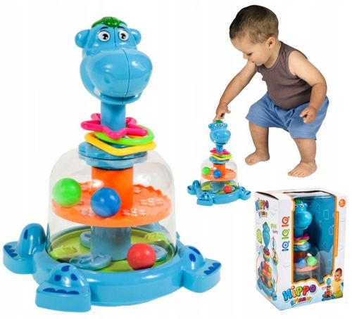 BĄCZEK INTERAKTYWNY SPINNER HIPCIO KARUZELKA Z KULECZKAMI DZIECI NA ROCZEK na Arena.pl