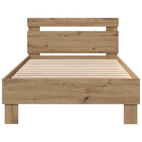 Łóżko  z oświetleniem LED Artisan Oak 75x190 cm z drewna inżynieryjnego na Arena.pl