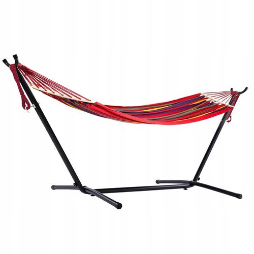 HAMAK ZE STELAŻEM OGRODOWY 2 OSOBOWY HUŚTAWKA XXL WZMOCNIONY PAŁĄK ZESTAW na Arena.pl