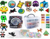 KORALIKI DO PRASOWANIA PRASOWANKA 6000 SZT ZESTAW BRELOKI WZORY KREATYWNY