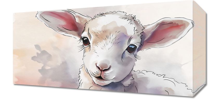 Obraz 40x20cm Mała Owieczka zdjęcie 1