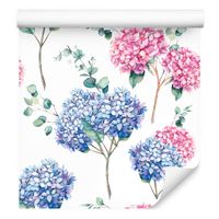 Tapeta do sypialni kwiaty hortensje liście rośliny