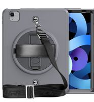 Etui do iPad 10.2” 2019/2020 z Podstawką i Paskiem na Ramię Szare