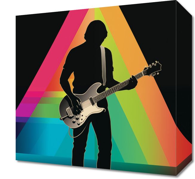 Obraz 30x30cm Pryzmat przez Gitarę zdjęcie 1