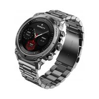 SMARTWATCH GARETT ATOM ZEGAREK MĘSKI 47MM AMOLED 1,43" SREBRNY 2 PASKI