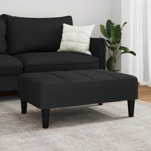 Podnóżek, czarny, 77x55x31 cm, aksamit na Arena.pl