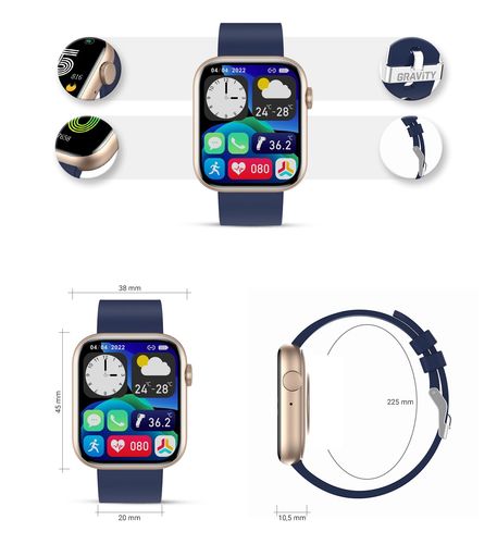 smartwatch damski gravity gt3-4 na Arena.pl