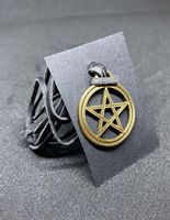 Pentagram talizman amulet na rzemyku ochrona