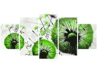 70CM 150CM OBRAZ 5 ELEM LIMONKOWE DMUCHAWCE ŚCIENNY